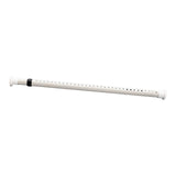 Maxbell Home Shower Curtain Rod Expandable Adjustable Tension New White 210-260cm