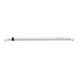 Maxbell Home Shower Curtain Rod Expandable Adjustable Tension New White 210-260cm