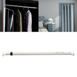 Maxbell Home Shower Curtain Rod Expandable Adjustable Tension New White 210-260cm