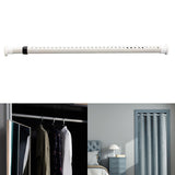 Maxbell Home Shower Curtain Rod Expandable Adjustable Tension New White 210-260cm