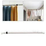 Maxbell Home Shower Curtain Rod Expandable Adjustable Tension New White 210-260cm