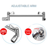 Maxbell Adjustable Shower Arm Bracket with Tooth Extension Rod Bathroom Accessories