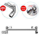 Maxbell Adjustable Shower Arm Bracket with Tooth Extension Rod Bathroom Accessories