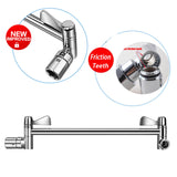 Maxbell Adjustable Shower Arm Bracket with Tooth Extension Rod Bathroom Accessories