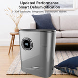 Maxbell 42W Mini Dehumidifier 1.2L Water Tank Moisture Absorber for Bathroom Silver