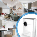 Maxbell Electric US Plug Dehumidifier with 1200ml Water Tank Auto Shutoff for Home