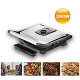 Maxbell Nonstick Plate Grill Appliance Electric Griddle Panini Maker 2000W Eu Plug