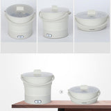 Maxbell Foldable Electric Hotpot Cooker for Dormitory Camping Stainless Steel Base