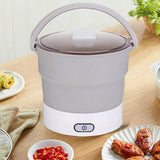 Maxbell Foldable Electric Hotpot Cooker for Dormitory Camping Stainless Steel Base