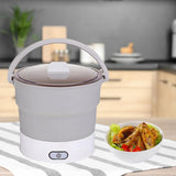 Maxbell Foldable Electric Hotpot Cooker for Dormitory Camping Stainless Steel Base