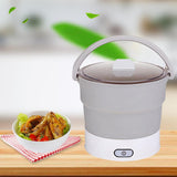 Maxbell Foldable Electric Hotpot Cooker for Dormitory Camping Stainless Steel Base
