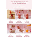 Maxbell Portable Blender USB Juicer Cup Fruit Mixing Rechargeable for Travel Pink