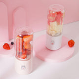 Maxbell Portable Blender USB Juicer Cup Fruit Mixing Rechargeable for Travel Pink