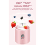 Maxbell Portable Blender USB Juicer Cup Fruit Mixing Rechargeable for Travel Pink