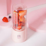 Maxbell Portable Blender USB Juicer Cup Fruit Mixing Rechargeable for Travel Pink