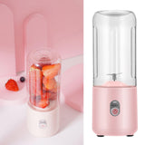 Maxbell Portable Blender USB Juicer Cup Fruit Mixing Rechargeable for Travel Pink