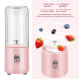 Maxbell Portable Blender USB Juicer Cup Fruit Mixing Rechargeable for Travel Pink