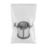 Maxbell Portable Coffee Knock Box Container Waste Bucket for Coffee Machine Non-Slip Silver