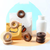 Maxbell Donuts Wooden Sealing Bag Clips Tea Sealing Strips Keep Your Food Fresh Walnut L