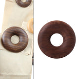 Maxbell Donuts Wooden Sealing Bag Clips Tea Sealing Strips Keep Your Food Fresh Walnut L