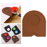 Maxbell Silicone Coffee Mat Espresso Latte Art Tamper Tamping Rest Mat Browm S
