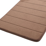 Absorbent Soft Memory Foam Bath Tub Mat Floor Rug Washable Non-Slip Coffee