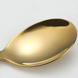 Maxbell 5x Glossy Tableware Cutlery Set Knife Spoon Fork Flatware Gold