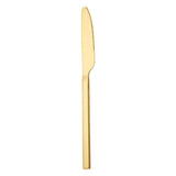 Maxbell 5x Glossy Tableware Cutlery Set Knife Spoon Fork Flatware Gold