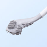 Long Handle Toilet Brush for Bathroom Brush Head Wall Mount Cleaning Brush white