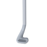 Long Handle Toilet Brush for Bathroom Brush Head Wall Mount Cleaning Brush gray