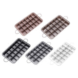 Maxbell 18 Holes Non Stick Brownie Pans with Dividers Steel Baking Pan Champagne