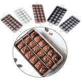 Maxbell 18 Holes Non Stick Brownie Pans with Dividers Steel Baking Pan Champagne
