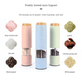Maxbell Automatic Electric Salt and Pepper Mill Shaker Salt Miller Crusher Green