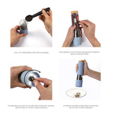 Maxbell Automatic Electric Salt and Pepper Mill Shaker Salt Miller Crusher Green