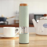 Maxbell Automatic Electric Salt and Pepper Mill Shaker Salt Miller Crusher Green