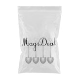 Maxbell Ice Cream Spoon Coffee Spoon Cutlery Shovel Shape Stirring Scoop Flatware point silver