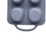 Maxbell 6 Holes Heat Resisting Nonstick Baking Molds Silicone Molds  Grey