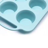 Maxbell 6 Holes Heat Resisting Nonstick Baking Molds Silicone Molds  Green