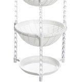 Maxbell Multi-Layer Detachable Stackable Kitchen Storage Organizer Basket 3 Layer