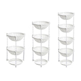 Maxbell Multi-Layer Detachable Stackable Kitchen Storage Organizer Basket 3 Layer