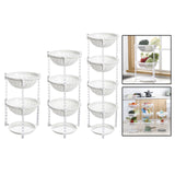 Maxbell Multi-Layer Detachable Stackable Kitchen Storage Organizer Basket 3 Layer