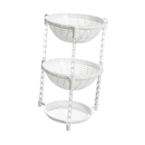 Maxbell Multi-Layer Detachable Stackable Kitchen Storage Organizer Basket 3 Layer