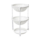 Maxbell Multi-Layer Detachable Stackable Kitchen Storage Organizer Basket 3 Layer