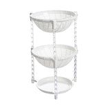 Maxbell Multi-Layer Detachable Stackable Kitchen Storage Organizer Basket 3 Layer