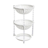 Maxbell Multi-Layer Detachable Stackable Kitchen Storage Organizer Basket 3 Layer