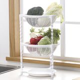 Maxbell Multi-Layer Detachable Stackable Kitchen Storage Organizer Basket 3 Layer