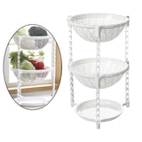 Maxbell Multi-Layer Detachable Stackable Kitchen Storage Organizer Basket 3 Layer