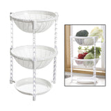 Maxbell Multi-Layer Detachable Stackable Kitchen Storage Organizer Basket 3 Layer
