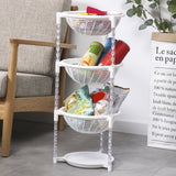 Maxbell Multi-Layer Detachable Stackable Kitchen Storage Organizer Basket 4 Layer