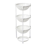 Maxbell Multi-Layer Detachable Stackable Kitchen Storage Organizer Basket 4 Layer